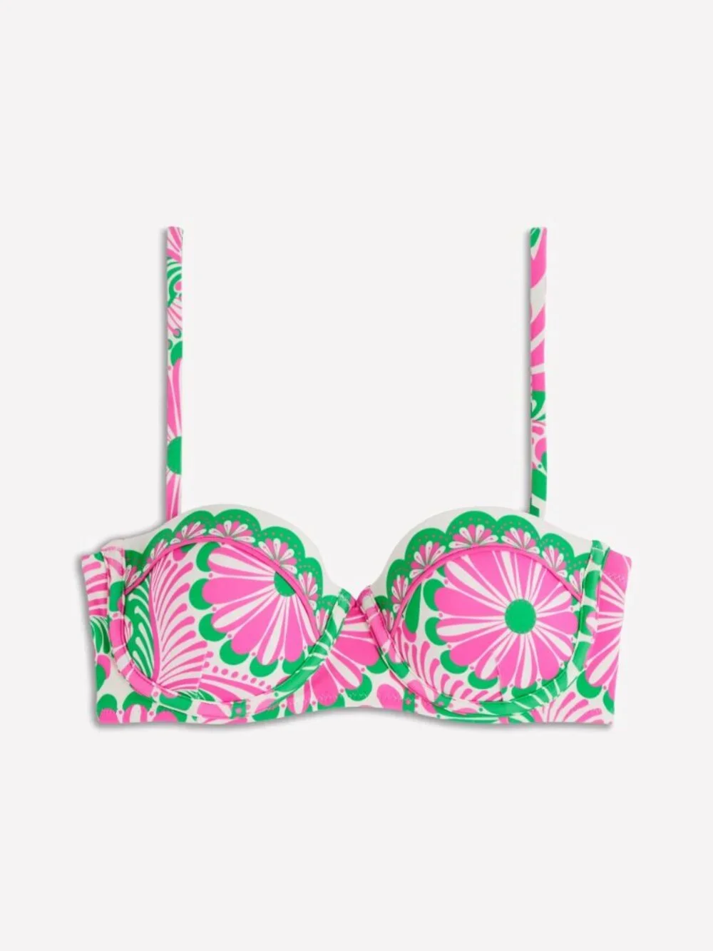 Boden Pink Euphoric Garden Rhodes Cup Sized Bikini Top. 34C